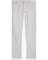 120% Lino - Slim-fit Linen-blend Pants - Lyst