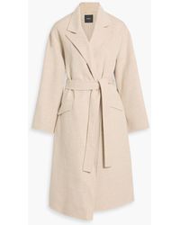 Theory - Belted Wool And Cashmere-Blend Felt Coat - Lyst