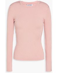 Veronica Beard - Acara Ribbed-knit Top - Lyst