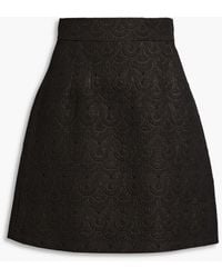 Dolce & Gabbana - Metallic Jacquard Mini Skirt - Lyst