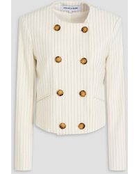 Veronica Beard - Winslow doppelreihiger blazer aus jacquard mit nadelstreifen - Lyst