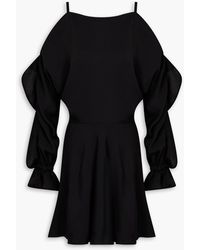 IRO - Larya minikleid aus crêpe de chine mit rüschen und cut-outs - Lyst