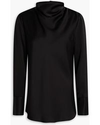 A.Emery - Aitken Draped Satin Blouse - Lyst
