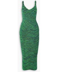 Isa Boulder - Body Curl Ribbed Stretch-knit Midi Dress - Lyst
