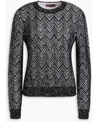 Missoni - Sequin-embellished Crochet-knit Sweater - Lyst