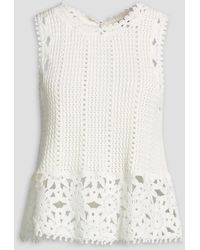Maje - Crocheted Cotton Top - Lyst