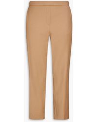 Theory - Cropped Wool-flannel Slim-leg Pants - Lyst