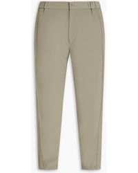 Emporio Armani - Tapered Stretch-twill Pants - Lyst