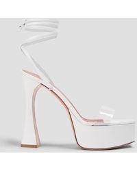 AMINA MUADDI - Plateausandalen "sita" aus leder und pvc - Lyst