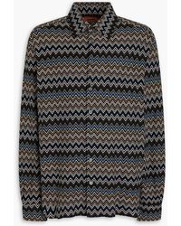 Missoni - Crochet-Knit Cotton Shirt - Lyst