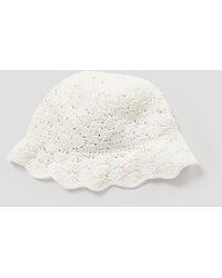 Red(V) - Scalloped Faux Raffia Hat - Lyst
