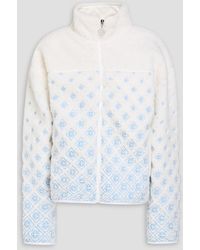 CASABLANCA - Embroidered Fleece Jacket - Lyst