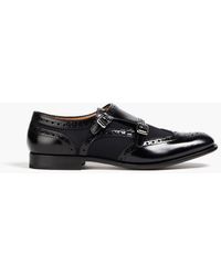 Church's Lana Met Monk-strap Studded Leather Brogues in Black 