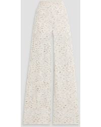 Missoni - Sequin-Embellished Metallic Crochet-Knit Wide-Leg Pants - Lyst