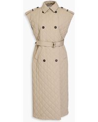 Brunello Cucinelli - Double-breasted Quilted Cotton-blend Twill Vest - Lyst