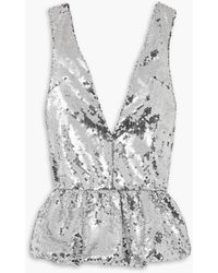 16Arlington - Salina Sequined Tulle Mini Dress - Lyst