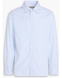 Officine Generale - Giacomo Striped Cotton-Poplin Shirt - Lyst