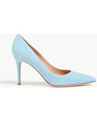 Gianvito Rossi - Gianvito 85 Suede Pumps - Lyst