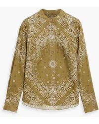 Zimmermann - Paisley-print Cotton-voile Shirt - Lyst