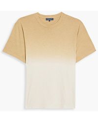 Frescobol Carioca - Dip-dyed Cotton And Linen-blend Jersey T-shirt - Lyst
