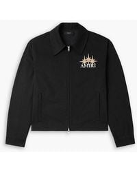 Amiri - Embroidered Cotton-Twill Jacket - Lyst