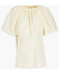 3.1 Phillip Lim - Cotton-blend Poplin Top - Lyst