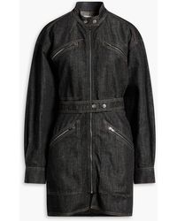 Isabel Marant - Fanely Cotton And Hemp-Blend Mini Shirt Dress - Lyst