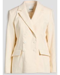Sandro - Cotton-blend Twill Blazer - Lyst