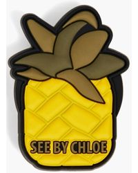 See By Chloé Printed Silicone Phone Holder - Yellow