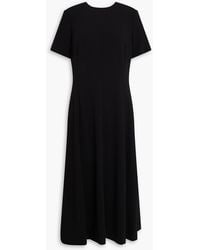 Theory - Crepe Midi Dress - Lyst