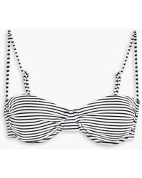 Solid & Striped - The Miranda Striped Seersucker Underwired Bikini Top - Lyst