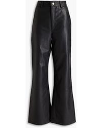 DEADWOOD - Flynn Leather Flared Pants - Lyst