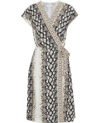 emory crepe wrap dress
