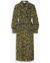 Jason Wu - Belted Floral-print Crepon Midi Shirt Dress - Lyst