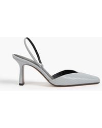 Neous - Dilmun Suede-Trimmed Leather Slingback Pumps - Lyst