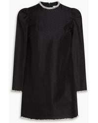 Zimmermann - Crystal-Embellished Organza-Paneled Linen And Silk-Blend Mini Dress - Lyst