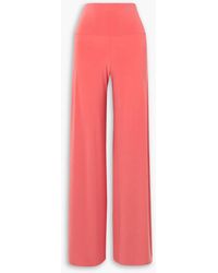 Norma Kamali - Elephant hose mit weitem bein aus stretch-jersey - Lyst