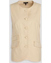 Rag & Bone - Slade Linen-Blend Crepe Vest - Lyst