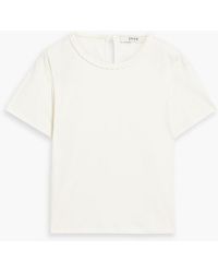 Joie - Sola Braid-trimmed Cotton-jersey T-shirt - Lyst