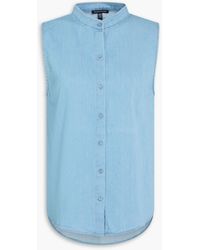 Eileen Fisher - Cotton-chambray Shirt - Lyst