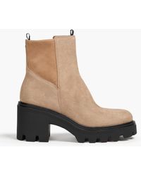 Rag & Bone - Quinn Suede Platform Ankle Boots - Lyst