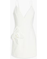 Rebecca Vallance - Pierson Bow-embellished Crepe Mini Dress - Lyst