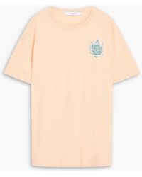 Maison Kitsuné - T-shirt aus baumwoll-jersey mit logoprint - Lyst