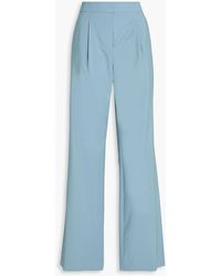 Veronica Beard - Robinne Pleated Wool-Blend Wide-Leg Pants - Lyst