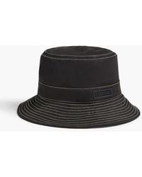 Ganni - Twill Bucket Hat - Lyst