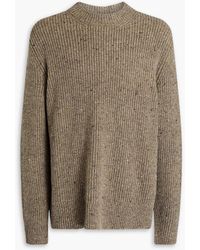 Maison Margiela - Oversized Donegal Ribbed Wool-Blend Sweater - Lyst