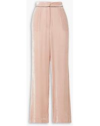 Sleeping with Jacques - Piped Velvet Pajama Pants - Lyst