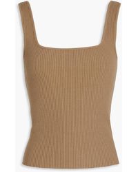 Vince - Ribbed Jersey Tank - Lyst