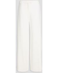Jonathan Simkhai - Pleated Crepe Wide-Leg Pants - Lyst