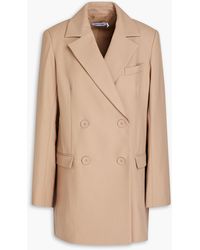 Anna Quan - Double-breasted Cotton-blend Twill Blazer - Lyst